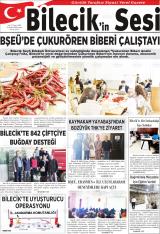 Bilecik'in Sesi gazetesi 1. sayfa