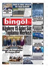 Bingöl Kenthaber gazetesi 1. sayfa