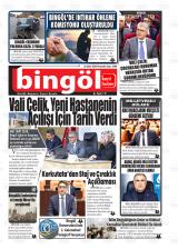 Bingöl Kenthaber gazetesi 1. sayfa