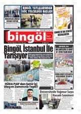Bingöl Kenthaber gazetesi 1. sayfa