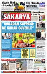 Bizim Sakarya gazetesi 1. sayfa