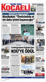 Bizim Yaka Kocaeli gazetesi 1. sayfa