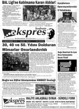 Bodrum Ekspres gazetesi 1. sayfa