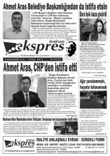Bodrum Ekspres gazetesi 1. sayfa