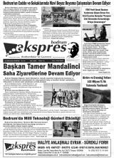 Bodrum Ekspres gazetesi 1. sayfa