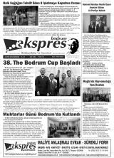 Bodrum Ekspres gazetesi 1. sayfa