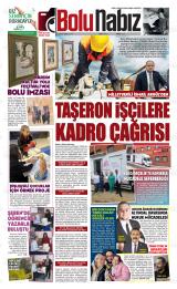 Bolu Nabız gazetesi 1. sayfa