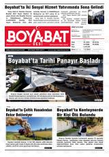 Boyabat Sesi gazetesi 1. sayfa