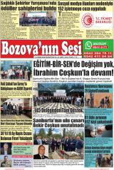 Bozova'nın Sesi gazetesi 1. sayfa
