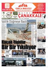 Burası Çanakkale gazetesi 1. sayfa