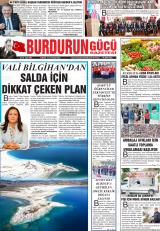 Burdurun Gücü gazetesi 1. sayfa