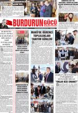 Burdurun Gücü gazetesi 1. sayfa