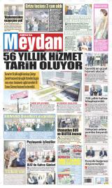 Bursa'da Meydan gazetesi 1. sayfa