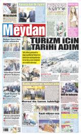 Bursa'da Meydan gazetesi 1. sayfa