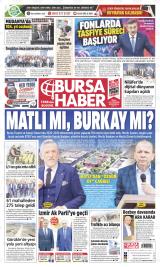 Bursa Haber gazetesi 1. sayfa