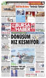 Bursa Haber gazetesi 1. sayfa