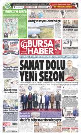 Bursa Haber gazetesi 1. sayfa