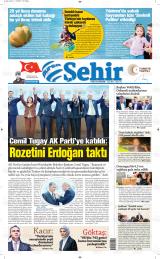Bursa Şehir gazetesi 1. sayfa