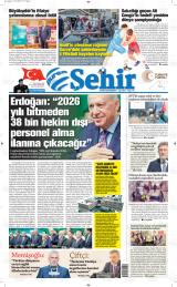 Bursa Şehir gazetesi 1. sayfa