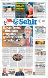 Bursa Şehir gazetesi 1. sayfa