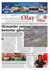 Çanakkale Olay gazetesi 1. sayfa
