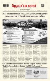 Çanın Sesi gazetesi 1. sayfa
