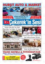 Çekerek'in Sesi gazetesi 1. sayfa
