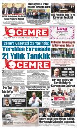 Cemre gazetesi 1. sayfa