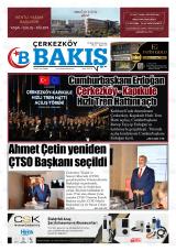 Çerkezköy Bakış gazetesi 1. sayfa