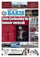 Çerkezköy Bakış gazetesi 1. sayfa