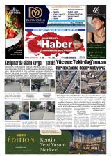 Çerkezköy Haber gazetesi 1. sayfa
