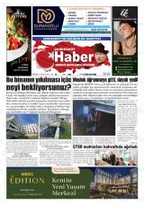 Çerkezköy Haber gazetesi 1. sayfa