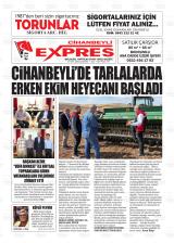 Cihanbeyli Expres gazetesi 1. sayfa