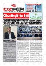 Cihanbeyli'nin Sesi gazetesi 1. sayfa