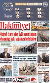 Çorum Hakimiyet gazetesi 1. sayfa