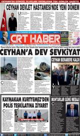 Crt Haber gazetesi 1. sayfa