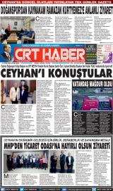 Crt Haber gazetesi 1. sayfa