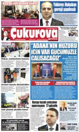 Çukurova Press gazetesi 1. sayfa