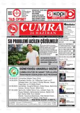 ÇUMRA 26 HAZİRAN Gazetesi