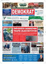 Demokrat gazetesi 1. sayfa