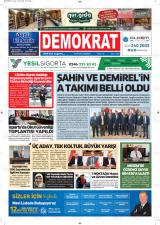 Demokrat gazetesi 1. sayfa