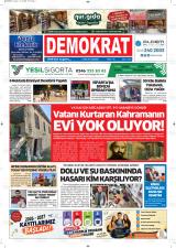 Demokrat gazetesi 1. sayfa