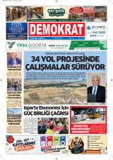 Demokrat gazetesi 1. sayfa