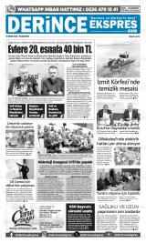 Derince Ekspres gazetesi 1. sayfa
