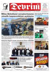 Devrim gazetesi 1. sayfa