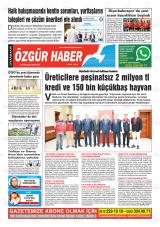 Diyarbakır Özgür Haber gazetesi 1. sayfa