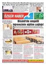 Diyarbakır Özgür Haber gazetesi 1. sayfa