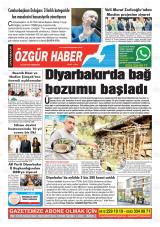 Diyarbakır Özgür Haber gazetesi 1. sayfa