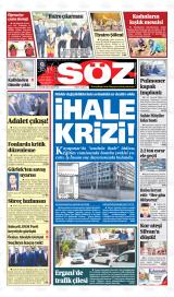 Diyarbakır Söz gazetesi 1. sayfa
