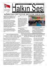 Doğubayazıt Halkın Sesi gazetesi 1. sayfa